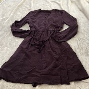 Gap purple wrap dress
